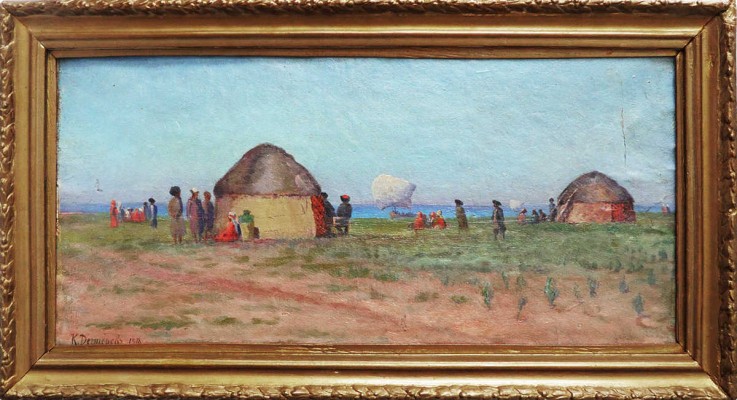 Неизвестный художник (Дегтерев К.). Степной пейзаж